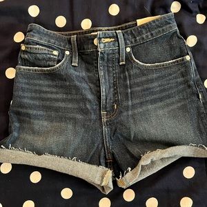 NWT Madewell Denim Shorts Curry Wash 27